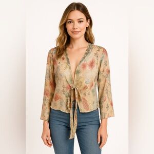 Vintage earthy 70s cover up